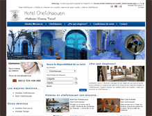 Tablet Screenshot of hotel-chefchaouen.com